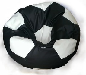 Sedací vak futbalová lopta XXL TiaHome - čierno biela