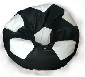 Sedací vak futbalová lopta XXL TiaHome - čierno biela