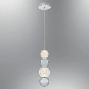 Závesný LED luster CREMONA na lanku LED/7W/230V 3000K matný chróm