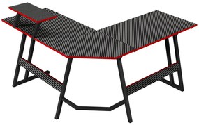 Herný stôl BG02 čierny 130 cm