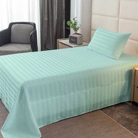 Hotelová plachta z mikrovlákna 140x240 cm a obliečka na vankúš 50x70 cm JASMINE, mentolová Typ zapínania: Hotelové vrecko
