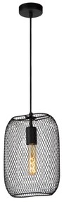 Lucide 78392/01/30 - Luster na lanku MESH 1xE27/60W/230V čierna