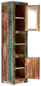 furniture-nabytek.cz - Masivní koupelnová vysoká skříňka Blue Lagoon z mangového dřeva, lakovaná, barevná – 45×40×188 cm