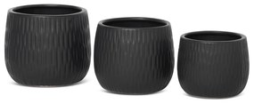 KERAMICKÝ KVETINÁČ (FI) 12X10 CM ČIERNA
