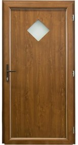 Dvere vchodové Madeleine Eco D19 90p 98x198x6 zlatý dub