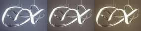 Toolight Toolight, LED moderné stropné svietidlo + diaľkové ovládanie APP820-CP, čierna, OSW-06881