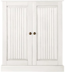 Biela skrinka z borovicového dreva 100x34 cm Mille – Støraa