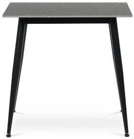 Autronic BONTEC Jídelní stôl 80x80cm, keramika, mramor, HT-398M GREY Farba: Šedá