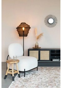 Čierny ratanový TV stolík 38x55 cm Guuji – White Label