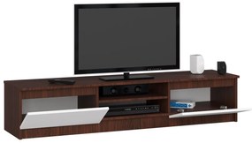 TV stolík Ronon 160 cm wenge/biely