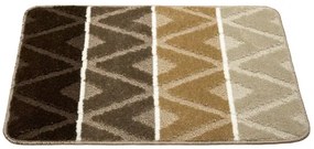 Sada kúpeľňových koberčekov PALMA hnedá / béžová, kosoštvorce