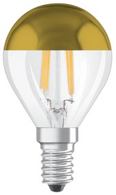 OSRAM LED žiarovka E14 Mirror CLP gold 4W 2 700 K
