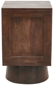 Tmavohnedý nočný stolík z mangového dreva Crumble – WOOOD