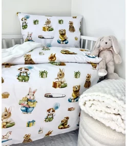 INTERMEDIC SK Posteľná obliečka do postieľky Zvieratková párty 90x130/45x65 cm