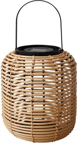 Solárna ratanová lampa LF07 prírodná