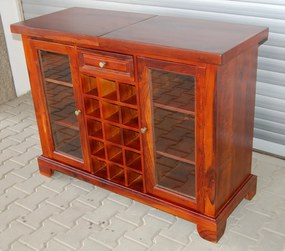 furniture-nabytek.cz - Domáci bar 120x90x50 z dreva palisander
