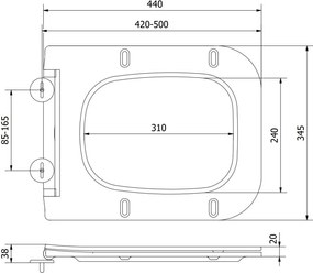 Mexen Madox, toaletné WC sedadlo slim, duroplast, biela lesklá, 39154000