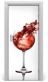 Samolepiace fototapety na dvere poháre vína 75x205 cm