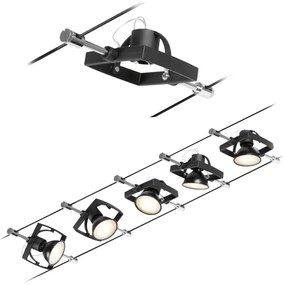 Paulmann 94434 - SADA 5xGU5,3/10W Bodové svietidlo MAC 230V čierna