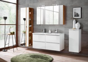 Comad Kúpeľňová skrinka pod umývadlo Capri White 60 biela/dub zlatý craft