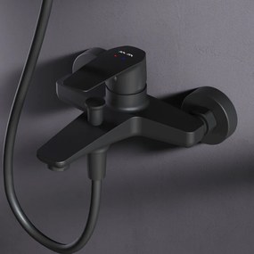 Vaňová a sprchová batéria AM.PM Gem FGA10022 jednopáková, čierna