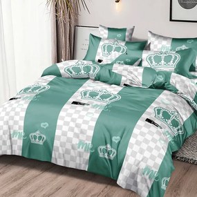 Obliečky CROWN GREEN 7-dielna sada 140x200 cm