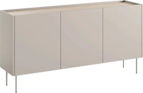 Komoda Desin 170 cm s kovovými nohami - kašmír / dub nagano