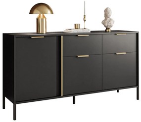 Komoda LASKY čierna 153cm