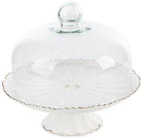 Servírovací podnos s vekom GAIA 08 krémový / zlatý