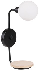 Candellux PONIO Nástenné svietidlo black 1X25W G9 white lampshade 21-76878