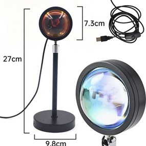 DexXer Viacfarebná LED lampa s diaľkovým ovládaním - RGB