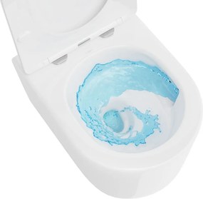 Mexen Sofia, závesná WC misa 490x360x355 mm, Rimless Tornádo, biela lesklá, 3354XX00T