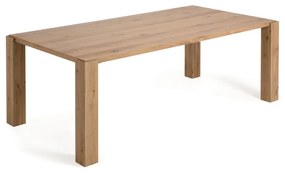 Jedálenský stôl v dekore duba v prírodnej farbe 110x220 cm Deyanira – Kave Home