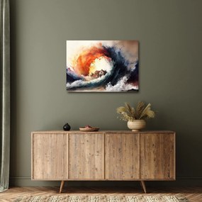 Obraz - Vo víre povodne, akvarel (70x50 cm)