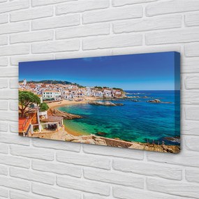 Obraz na plátne Španielsko coast beach city 125x50 cm