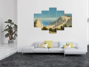 Obraz - Georg Emil Libert, View of Sommerspiret, the Cliffs of Møn, reprodukcia (150x105 cm)