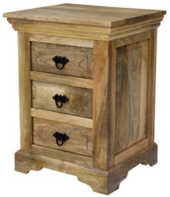 furniture-nabytek.cz - Nočný stolík masív z dreva mango 45x60x40
