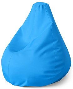 Sedací vak Pear azúrová, modrá