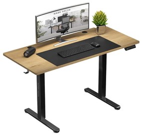 Elektricky nastaviteľný PC stolík Legend 7.0 (čierna + drevo). Akcia -20%. Vlastná spoľahlivá doprava až k Vám domov. 1087585