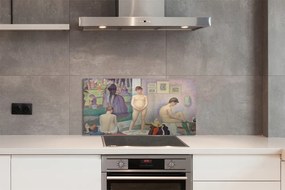 Sklenený obklad do kuchyne Umenie maľované modely 140x70 cm