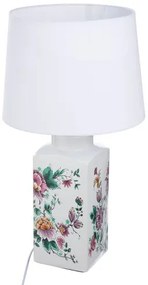 Floral dizajn Delft Art stolná lampa