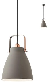 Redo 01-1275 - Luster na lanku ARNE 1xE27/42W/230V šedá