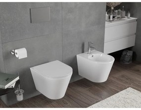Mexen Rico, závesná WC misa 490x360x370 mm, Rimless Tornádo, biela lesklá, 3372XX00T