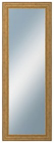 DANTIK - Zrkadlo v rámu, rozmer s rámom 50x140 cm z lišty HRAD zlatá patina (2822)