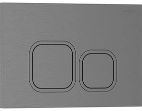 Mexen Tex 03, tlačidlo na splachovanie, brúsený grafit, 6103-12