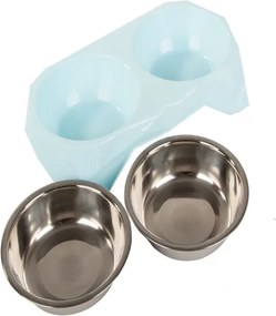 Kovová miska pre psov a mačky 2 x 350 ML
