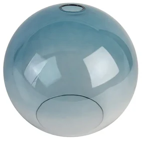 Sklo na závesné svietidlo modré 30cm - Sandra