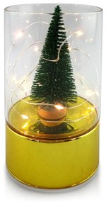 Vánoční LED dekorace SANTA LILA Stromeček zlatá