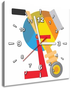 Gario Obraz s hodinami Miešačka Rozmery: 40 x 40 cm