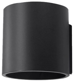 Nástenné svietidlo Orbis, 1x čierne kovové tienidlo